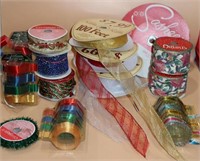 LOT OF ROLLS OF RIBBONS