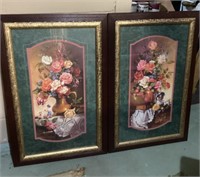 Pair of floral prints