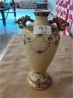 Hand Painted Nipon Vase Marked 13"