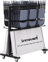 Innovart Double Layer Folding Table and Chair Cart
