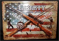 Liberty Metal Sign 17"×12"