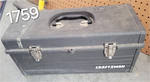 Craftsman toolbox with assorted tools and misc