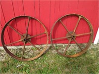 steel wheels, 32"