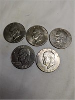 4 - 1974 Eisenhower Dollars & One 1974D