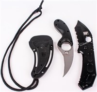 KA-BAR FIN Folder & CRKT Bear Claw Knives Knife