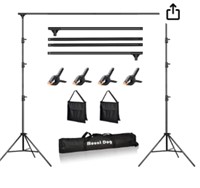 (qty) HPUSN Backdrop Stand 10ftx7ft Adjustable
