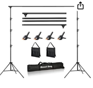 (qty) HPUSN Backdrop Stand 10ftx7ft Adjustable