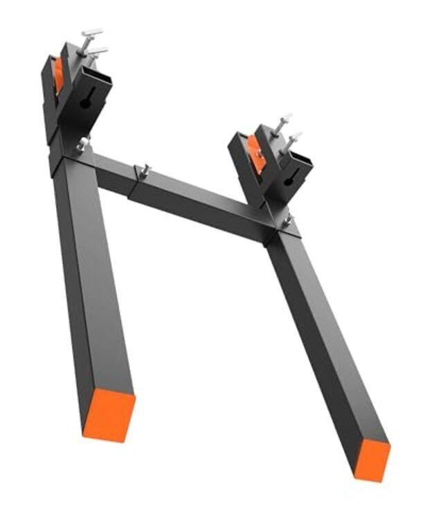 60"Clamp on Pallet Forks,4000 Lbs Heavy Duty