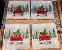 Maxcera Christmas appetizer plates