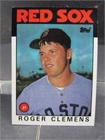 1986 2nd Yr Topps Roger Clemens Card