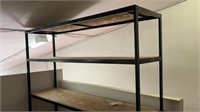 2- Heavy Duty Shop Built Shelves 1" x 2" Tubing