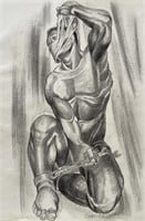 Drawing on paper ,Charles White