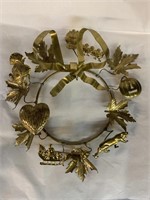 9" -PETITES CHOSES-BRASS WREATH