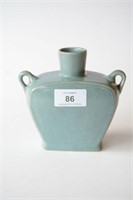 Chinese Song Ru glazed double handled flask shape