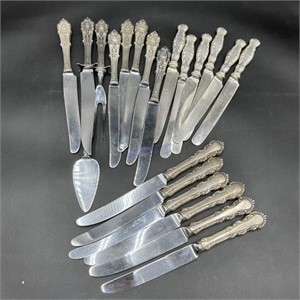 Lot of Sterling Handle Knives