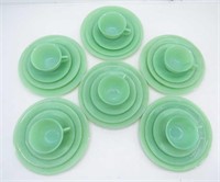 24 Pc Set of Fire King Jadeite Dishes