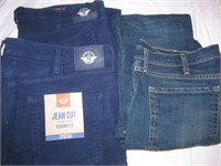 3 Pair Dockers & St. John's Bay Blue Jeans - NWT