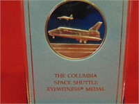 (1) Columbia Space Shuttle Medal .925 SILVER