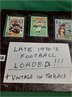 1970's Football Cards in Binder