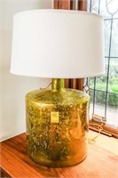 Celadon Jar Lamp, 28" Tall