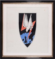 LUFTWAFFE NACHTJAGD HAND COLORED INSIGNIA