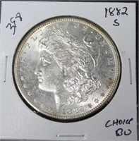 1882 S MORGAN DOLLAR CHOICE BU
