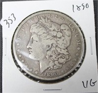 1890 MORGAN DOLLAR  VG