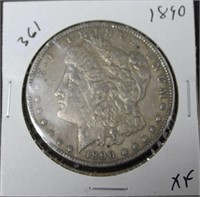 1890 MORGAN DOLLAR  XF