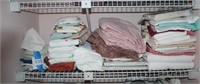 SHEETS & TOWELS SHELF LOT