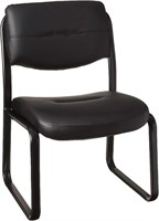 Leather Sled Base Side Chair