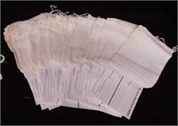 30 cotton seed bags, 4" x 6"