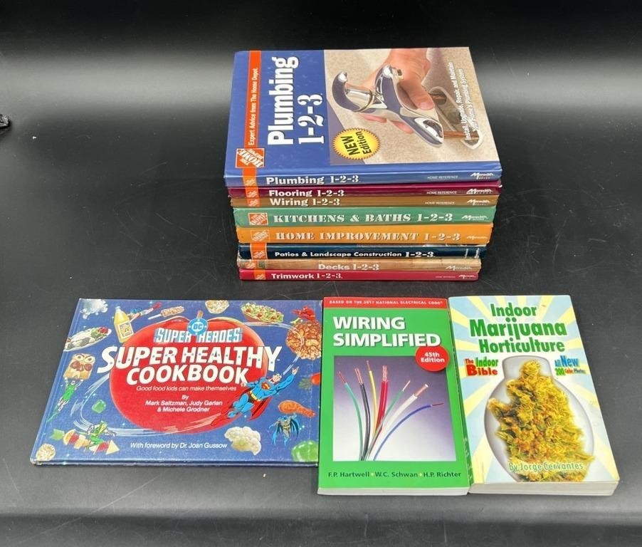 Lot Books - The Home Depot How-Tos, Cookbook +