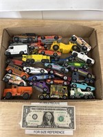 Vintage Hot Wheels toy car and truck lot