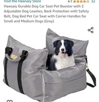 Hawsaiy Durable Dog Car Seat Pet Booster with 2