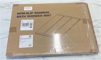 Wide Plank Heavy Bamboo Mat, Sturdy/Non-Slip