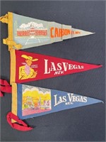 Las Vegas & Nevada Souvenir Pennants (3)