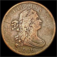 1806 Draped Bust Half Cent LIGHTLY CIRCULATED