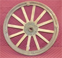 24" Dia. Antique Wooden Spoke Model T Wheel