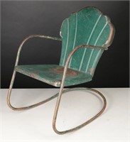 1940's Child's Clamshell Rocking Chair