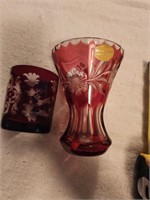 Vintage Austrian Elegant Glass - lot of 2