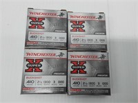 (4) boxes of .410ga buckshot shotgun shells