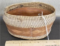Native Made Vintage Birch Bark Basket