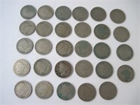Lot of 29 Liberty V Nickels