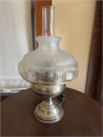 Electrified Oil Lamp with Shade