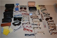 Eyeglass Mega Lot ,Empty Cases on Left
