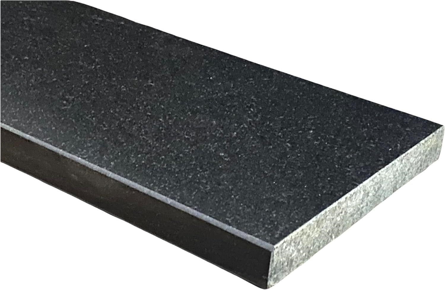 Black Granite Doorway Floor Tile, 4" x 30"