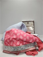 Sheets, Blanket, Pink Fabric