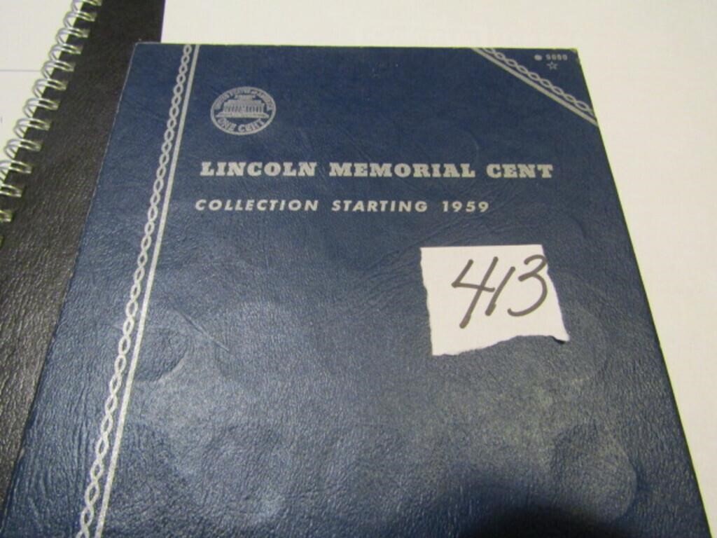 LINCOLN MEMERIAL CENT 1959 FOLDER W/ 47 COINS