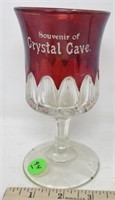 Crystal Cave souvenir glass