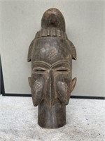 African Wood Carved Tribal Mask